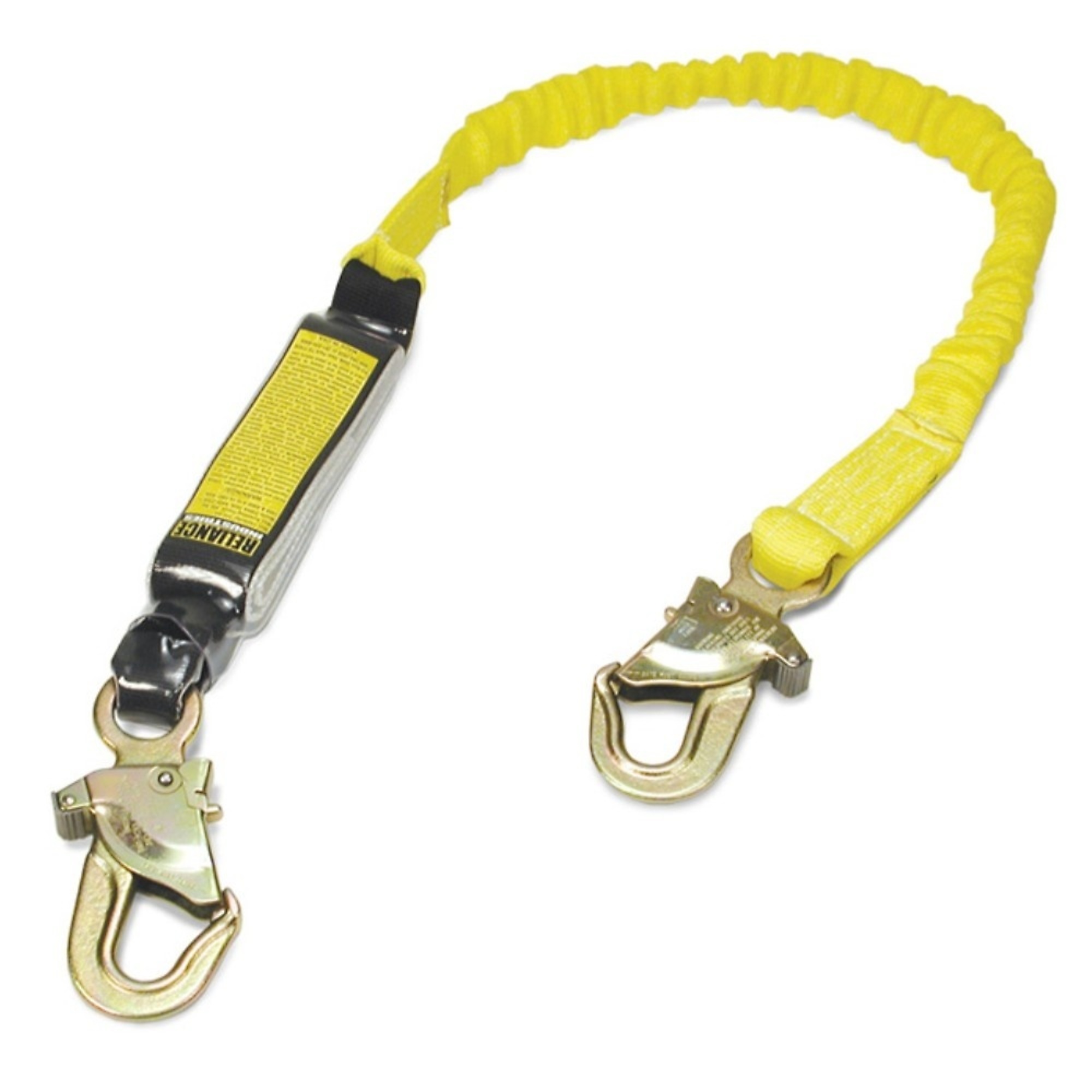 FALL SAFE™ - Lanyard - SKYLINE™ Series - Shock Absorbing - S/A 1" Elastic Web, 3/4" Snap Hooks - Length: 6' - Model # 735106